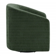 Parker Swivel Tub Chair In Green Fabric