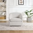 Parker Swivel Tub Chair in Cream Fabric