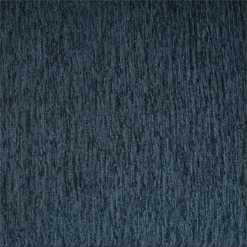 Venus Club Chair in Indigo Fabric and Medium Espresso Legs