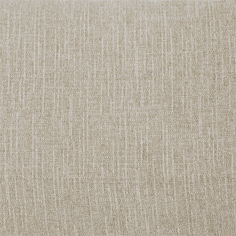 Woodbury Storage Bench in Linen White Fabric with Antique Bronze Nail Heads