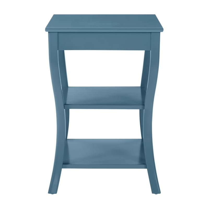 Golden Side Table in Blue Wood Finish