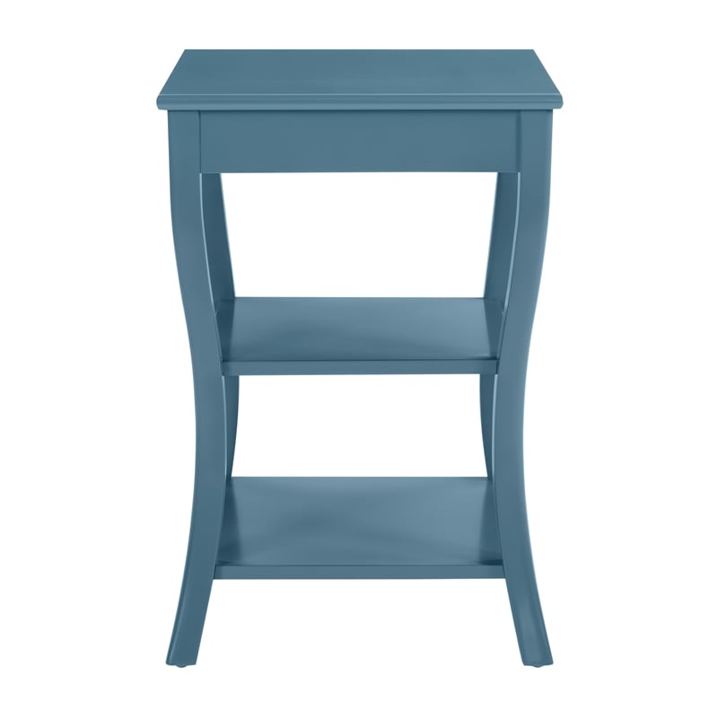 Golden Side Table in Blue Wood Finish