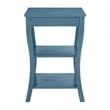Golden Side Table in Blue Wood Finish