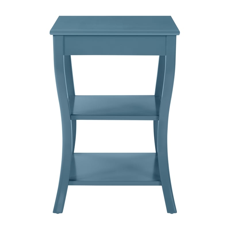 Golden Side Table in Blue Wood Finish