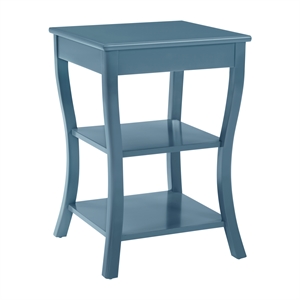 Golden Side Table in Blue Wood Finish