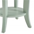 Golden Side Table in Sage Green Wood Finish