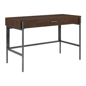 Sedona 46&quot Writing Desk with Drawer in Engineered Wood Elegant Walnut Finish