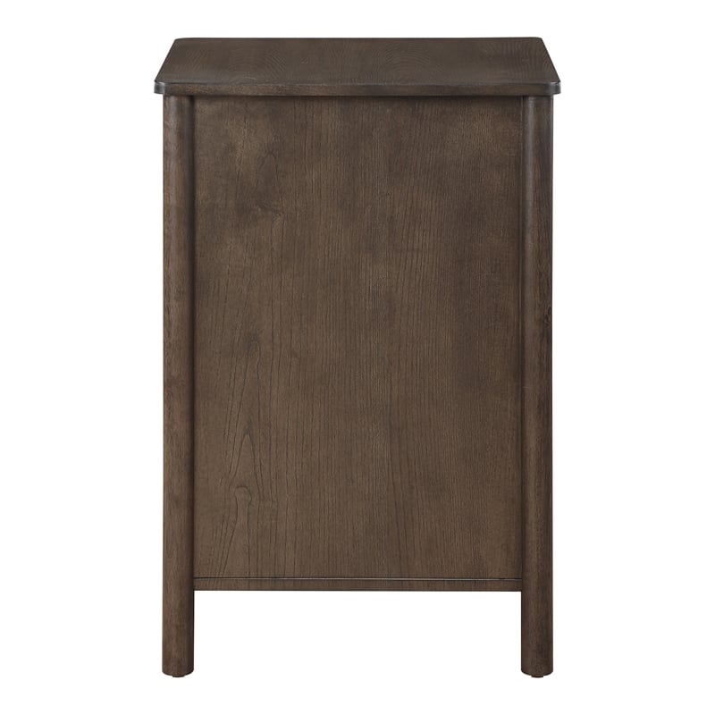 Wembley Assembled 2-Drawer File Cabinet Engineered Wood Burnt Ash Finish