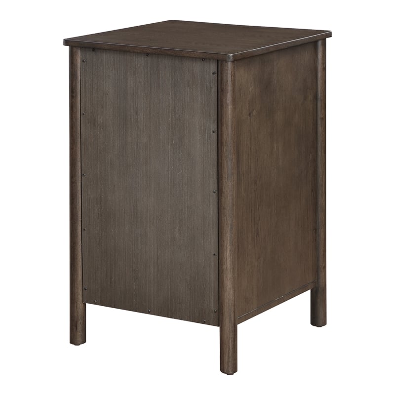 Wembley Assembled 2-Drawer File Cabinet Engineered Wood Burnt Ash Finish