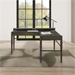 Wembley L-Desk Engineered Wood in Burnt Ash Finish