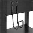 Adaptor Corner Gaming Desk with Engineered Wood Large Monitor Shelf in Black