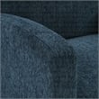 Lake Meadows Arm Chair in Navy Fabric with Medium Espresso Finished Legs