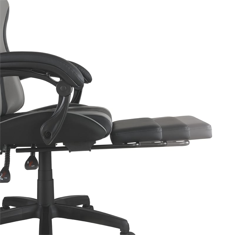 Expanse Gaming Chair  With Footrest in Faux Leather