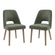 Ralston Dining Chair in Pine Fabric with Medium Oak Legs 2 Pack