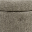 Erindale Round Storage Ottoman in Dolphin Fabric