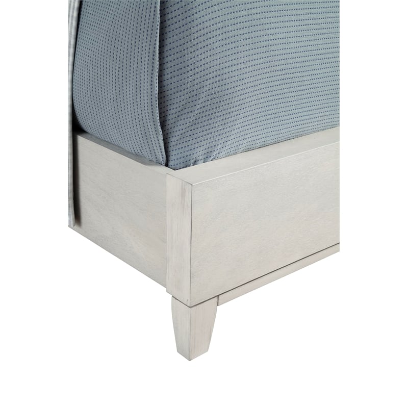 Origins by Alpine Classic Wood 2 Drawer Nightstand in Natural Gray