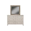 Origins by Alpine Classic Wood Mirror in Natural Gray