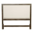 Origins by Alpine Classic Queen Wood Headboard in Natural Gray