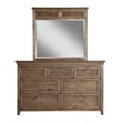 Origins by Alpine Remington Wood Mirror in Aged Pine (Brown)