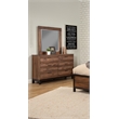 Origins by Alpine Weston Wood Mirror in Rustic Pine (Brown)
