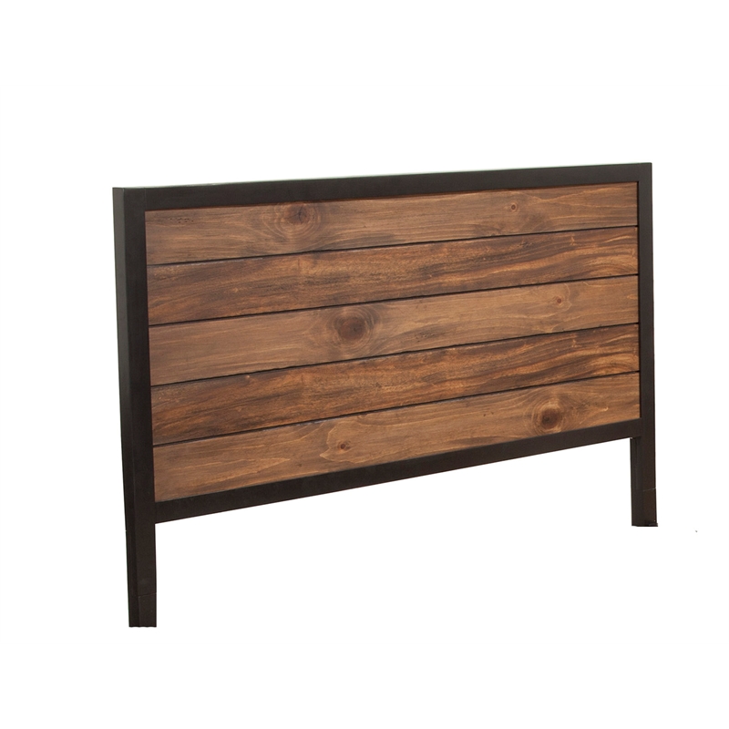 Origins by Alpine Weston California King Wood Headboard in Rustic Pine (Brown)