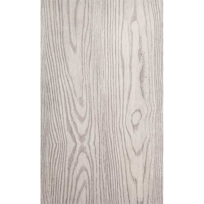 Origins by Alpine Aria California King Wood Panel Bed in Weathered Light Gray