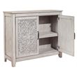 Origins by Alpine Aria Small Wood Accent Chest in Weathered Light Gray