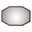 Origins by Alpine Trig Wood Mirror in Antique Brown