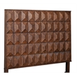Origins by Alpine Trig California King Wood Headboard in Antique Brown