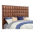 Origins by Alpine Trig Standard King Wood Headboard in Antique Brown
