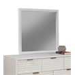 Origins by Alpine White Pearl Wood Mirror in White