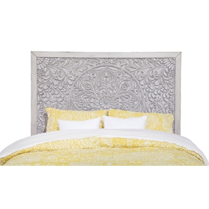 Origins by Alpine Aria Cal King - King Headboard in Weathered Light Gray