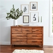 Origins by Alpine Trinidad Wood 7 Drawer Dresser in Toffee (Brown)