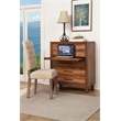 Origins by Alpine Trinidad 5 Drawer Multifunction Chest in Toffee (Brown)