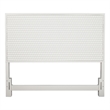 Origins by Alpine White Pearl Full Wood Headboard in White