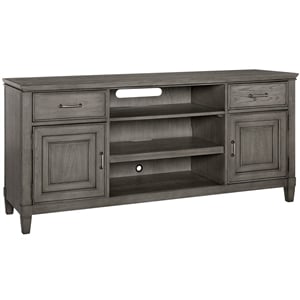 Origins by Alpine Newport 66&quot Wood TV Console in Stone