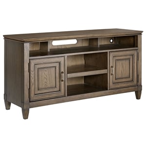 Origins by Alpine Newport 54&quot Wood TV Console in Planked Oak