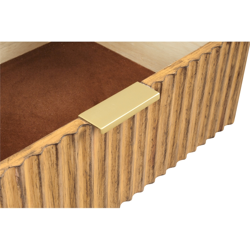 Origins by Alpine Larsen 2 Drawer Nightstand in White