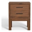 Origins by Alpine Nova 2 Drawer Nightstand in Honey Maple (Brown)