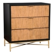 Origins by Alpine Larsen 3 Drawer Small Chest in Black