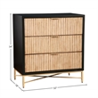 Origins by Alpine Larsen 3 Drawer Small Chest in Black