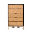 Origins by Alpine 5-Drawers Larsen Bedroom Chest in Black