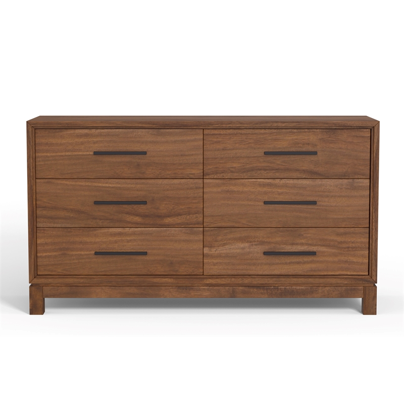 Origins by Alpine 6 Drawer Nova Dresser in Honey Maple (Brown)