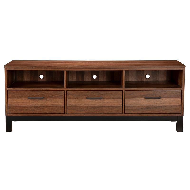 Origins by Alpine Weston TV Console in Rustic Pine (Brown)