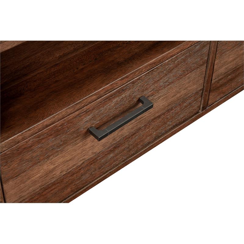 Origins by Alpine Weston TV Console in Rustic Pine (Brown)