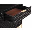 Origins by Alpine Black Pearl TV Console in Black