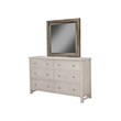 Origins by Alpine White Pearl Mini Wood Desk in White
