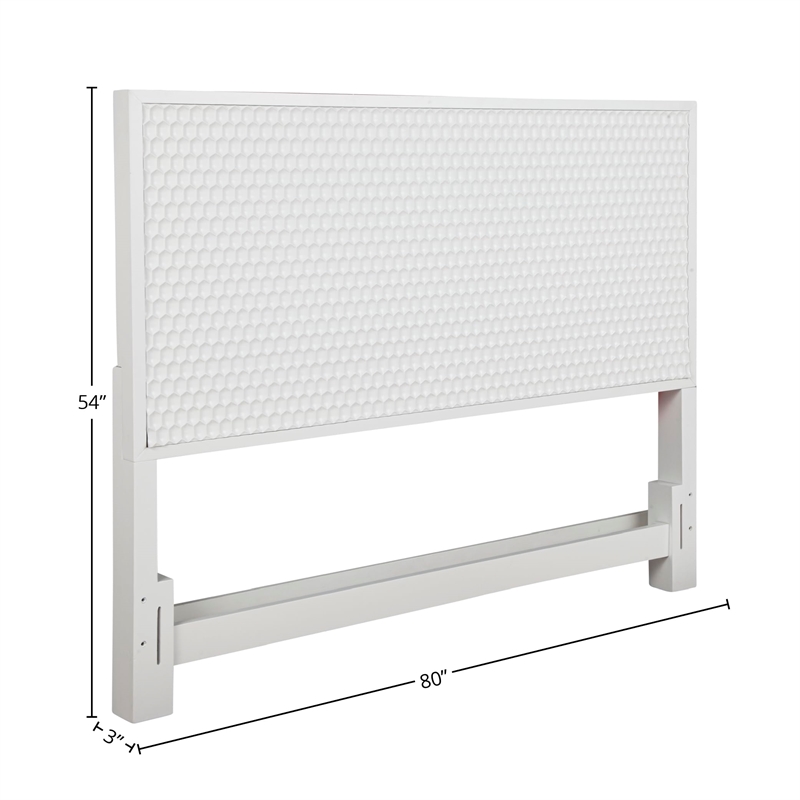 Origins by Alpine White Pearl Mini Wood Desk in White