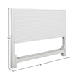 Origins by Alpine White Pearl Mini Wood Desk in White