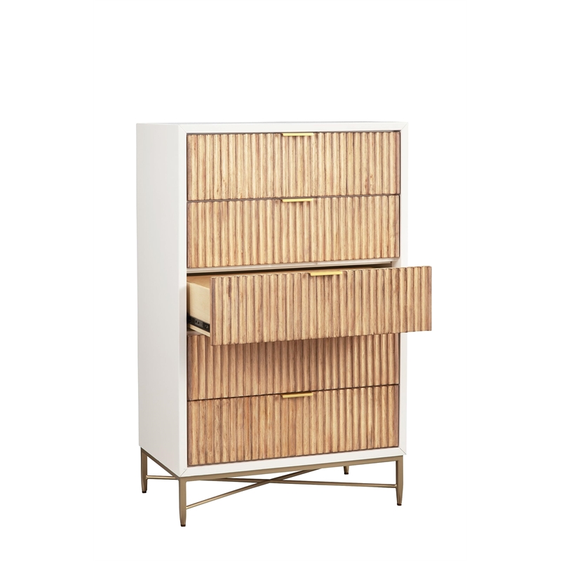 Origins by Alpine Larsen 7 Drawer Dresser in White